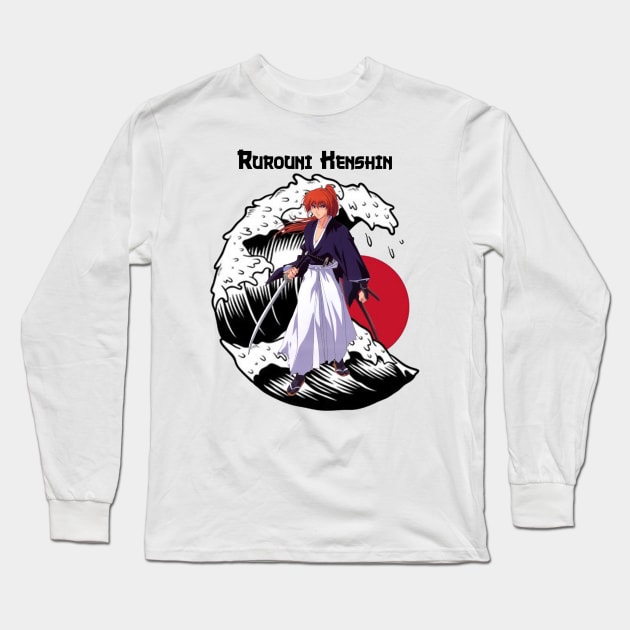 Vintage jappanese anime rurouni kenshin Long Sleeve T-Shirt by CAYUT TRUCK